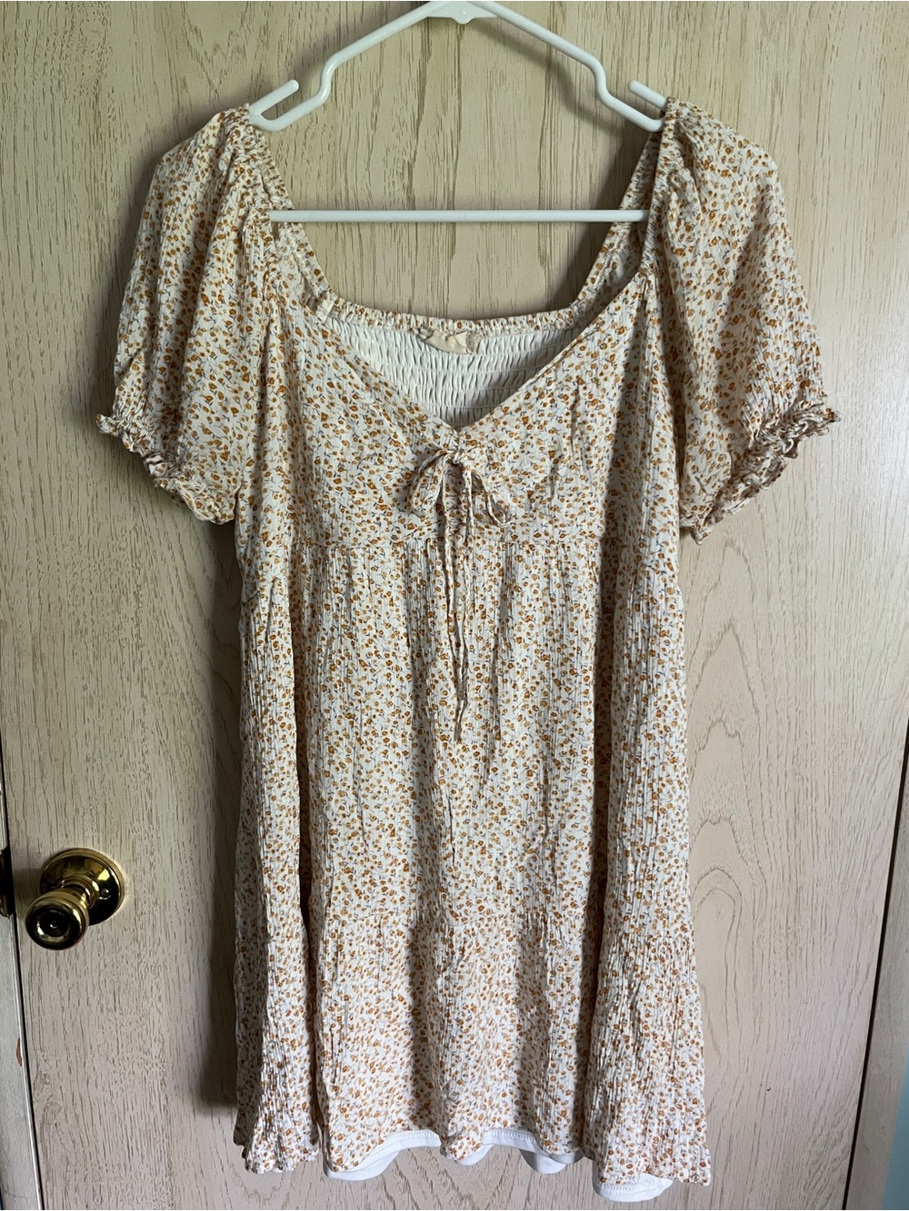 Altar’d State Ditsy Floral Babydoll Sweetheart Dress Sz Small